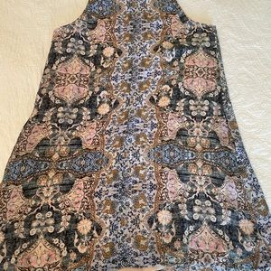 Bohemian shift dress.